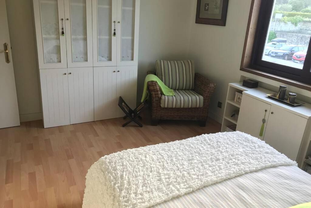 Apartamento en primera línea de playa A Guarda Exterior foto